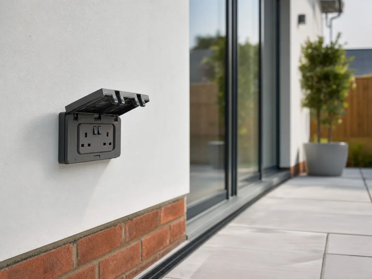 Outdoor socket installation